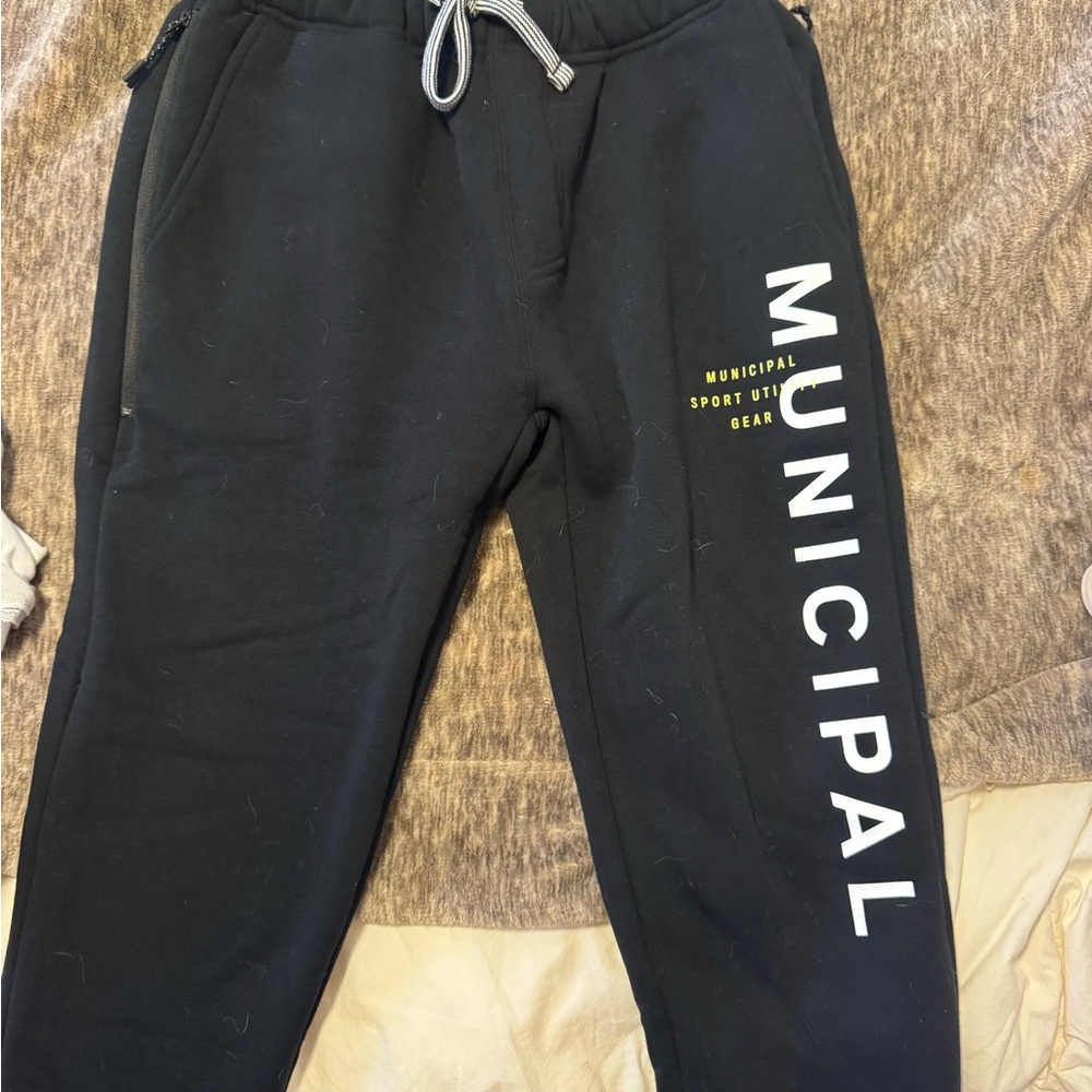 Municipal Black Sweatpants